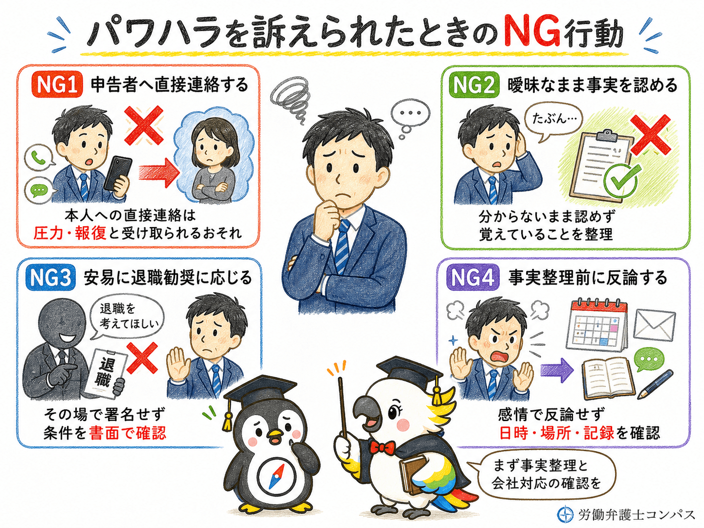 ８章　パワハラを訴えられた場合のＮＧ行動４つ